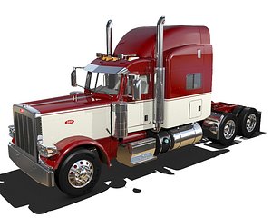 389 semi truck 3D
