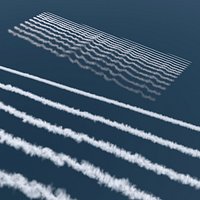 Vapor Aircraft Trails VDB For Blender