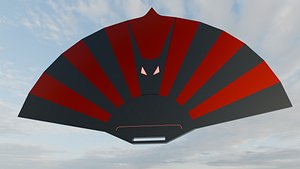 Low Poly Weapon Fan Fantasy 3D model