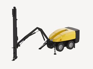 3D model Drill Rig Flexiroc T15 Simplified