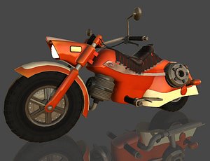 3d model motorbike moto classic