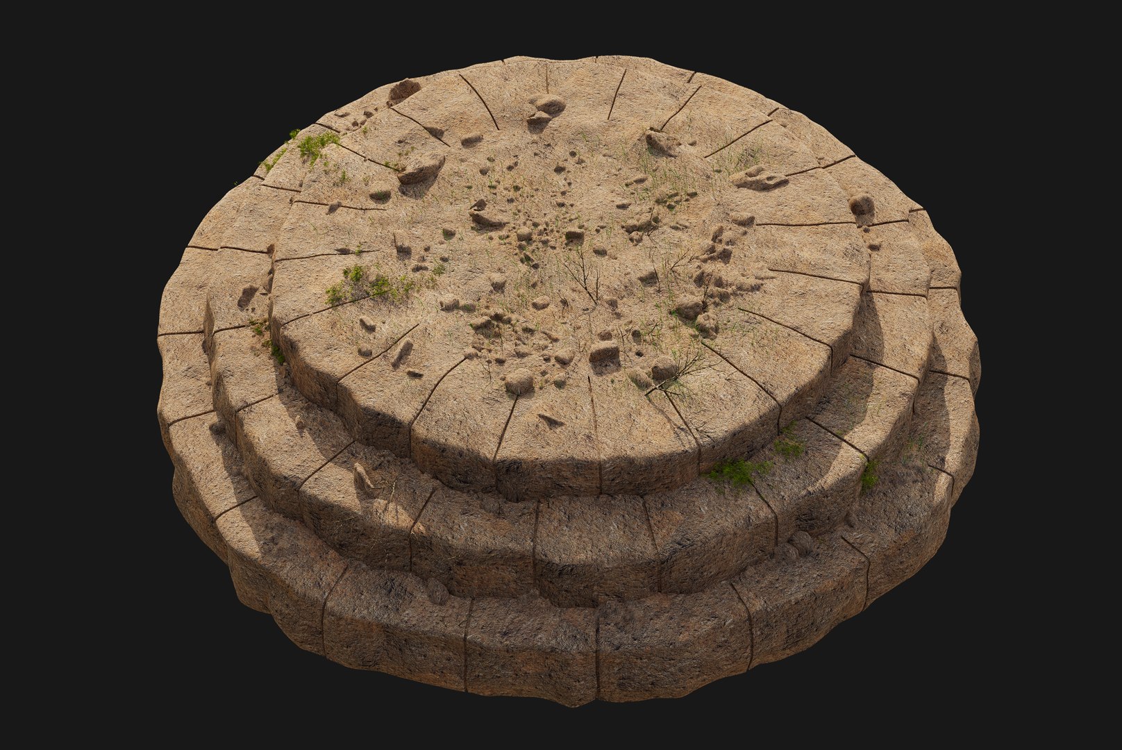 3D Acient Stone Platform - TurboSquid 1924965