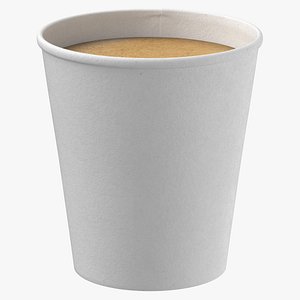 3D Small Paper Coffee Cups Type 03