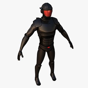 sci-fi soldier 3D model