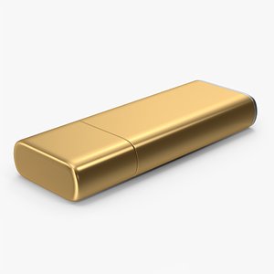 3D USB Flash Drive Gold