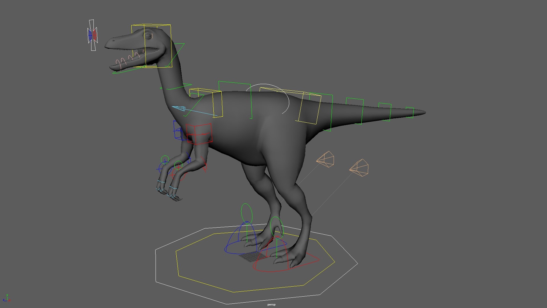 Realistic Gallimimus Rigged 3D Model - TurboSquid 1454396