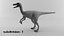 realistic gallimimus rigged 3D model