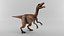 realistic gallimimus rigged 3D model