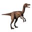 realistic gallimimus rigged 3D model