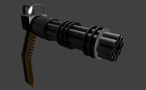 3D guns weapons minigun
