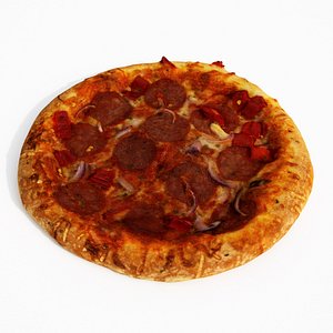 3D pizza diavlo