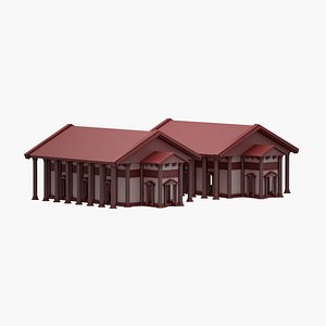 3D Greek State Building 12