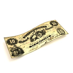 3D 10 DOLLAR model