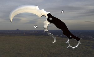 3D model dagger