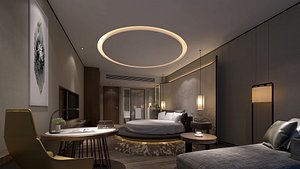 3D bedroom interiors model