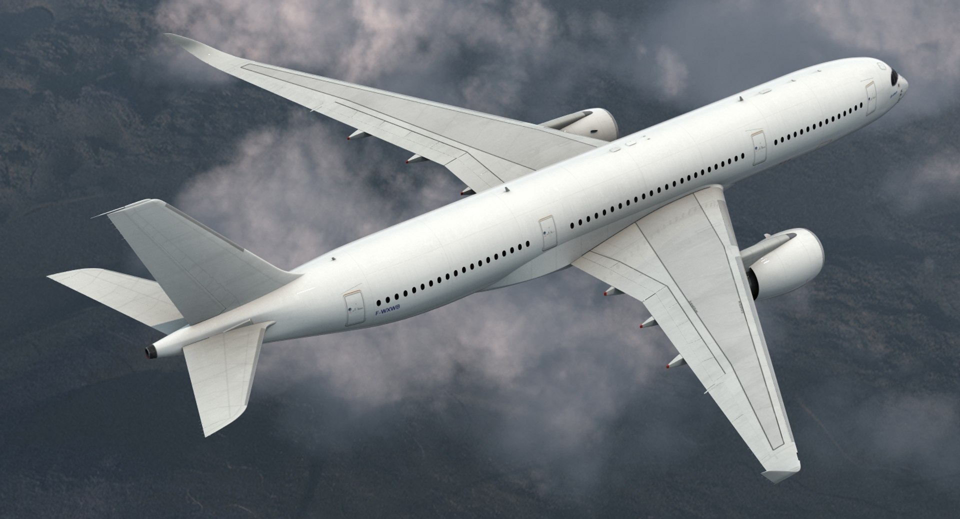 airbus a350-900 generic 3D model https://p.turbosquid.com/ts-thumb/SZ/0k9uqL/cCoQ6fPT/airbusa350900generic3dsmodel003/jpg/1491842839/1920x1080/fit_q87/fb2957bb50efc6d41571923d820a5e49c8c0ab7e/airbusa350900generic3dsmodel003.jpg