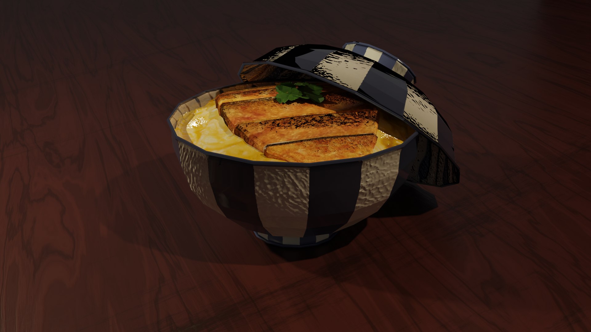 3D katsudonburi lowpoly model https://p.turbosquid.com/ts-thumb/SZ/0stcpW/xV/katsudon8/png/1654103360/1920x1080/fit_q87/d63d39e401ab2c7fa1b728ecfde2c6a9da0cf9c9/katsudon8.jpg