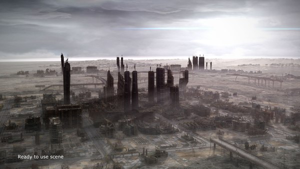 modelo 3d Kit de distopía de 3DmKits Ruined City - TurboSquid 1799879
