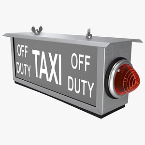 Retro Taxi Sign