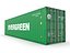 40 ft High Cube Evergreen shipping container