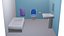 Small Cartoon bathroom set - Lowpoly stylized 3D model