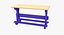 Old Blue Country Sweden Style Dining Table