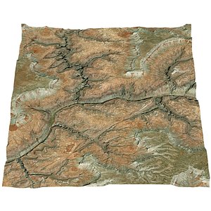 canyon river 3D model