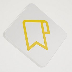 Bookmark Icon White
