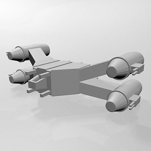 3D Space Fighter 01 model