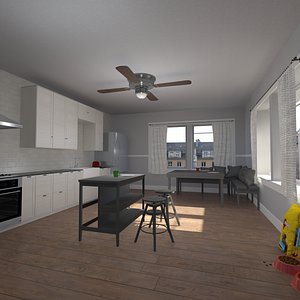kitchen interior 3d model