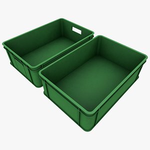 Green Plastic Storage Industrial Container