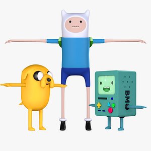 STL file Jake and fin - HORA DE AVENTURA - ADVENTURE TIME 🐉・3D