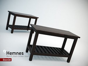 3ds max hemnes bench