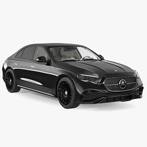 Mercedes E-class Black Color 3D model