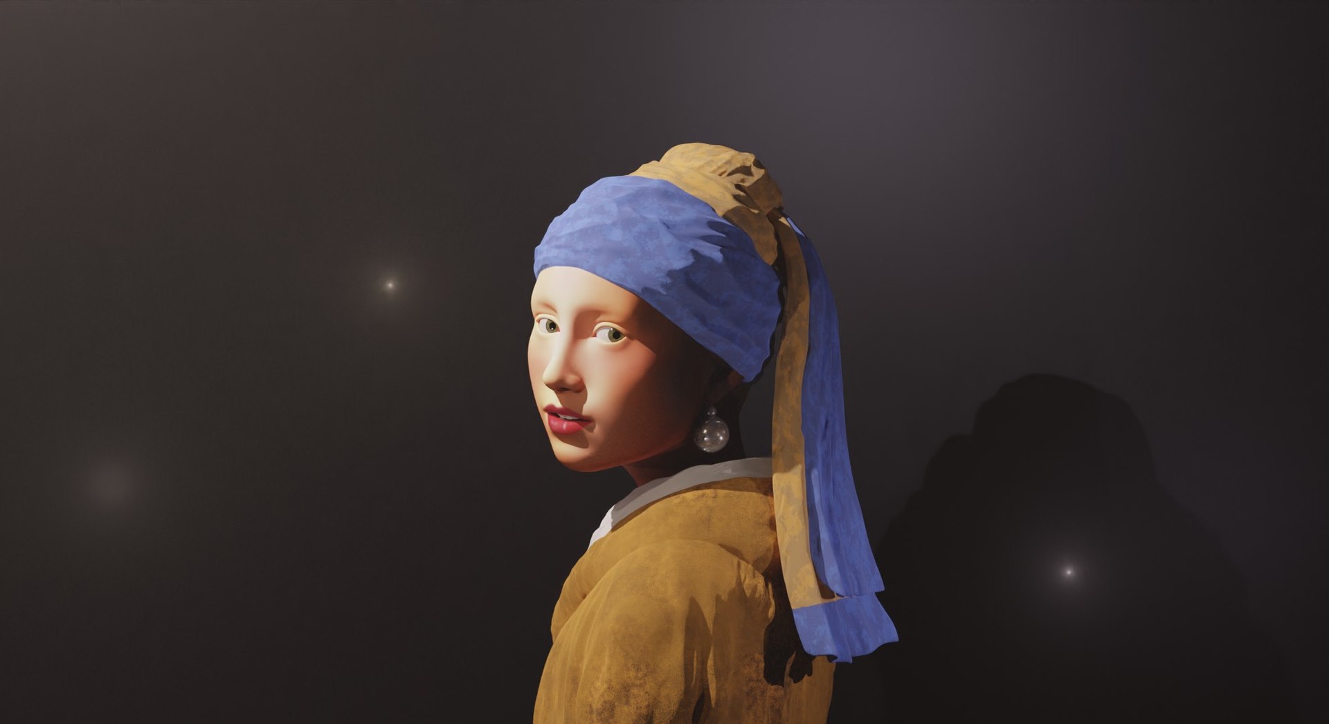 3D модель Vermeer - La Jeune Fille a la perle - TurboSquid 1768021