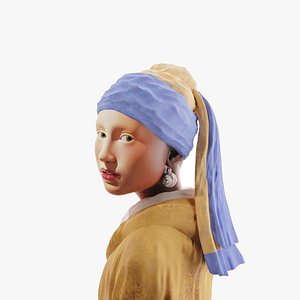 3D model Vermeer - La Jeune Fille a la perle