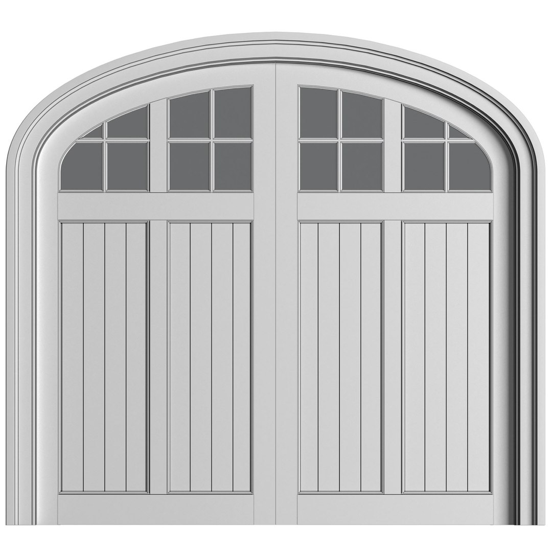 Automatic Classic Modern Garage Doors 3D Model TurboSquid 2082684