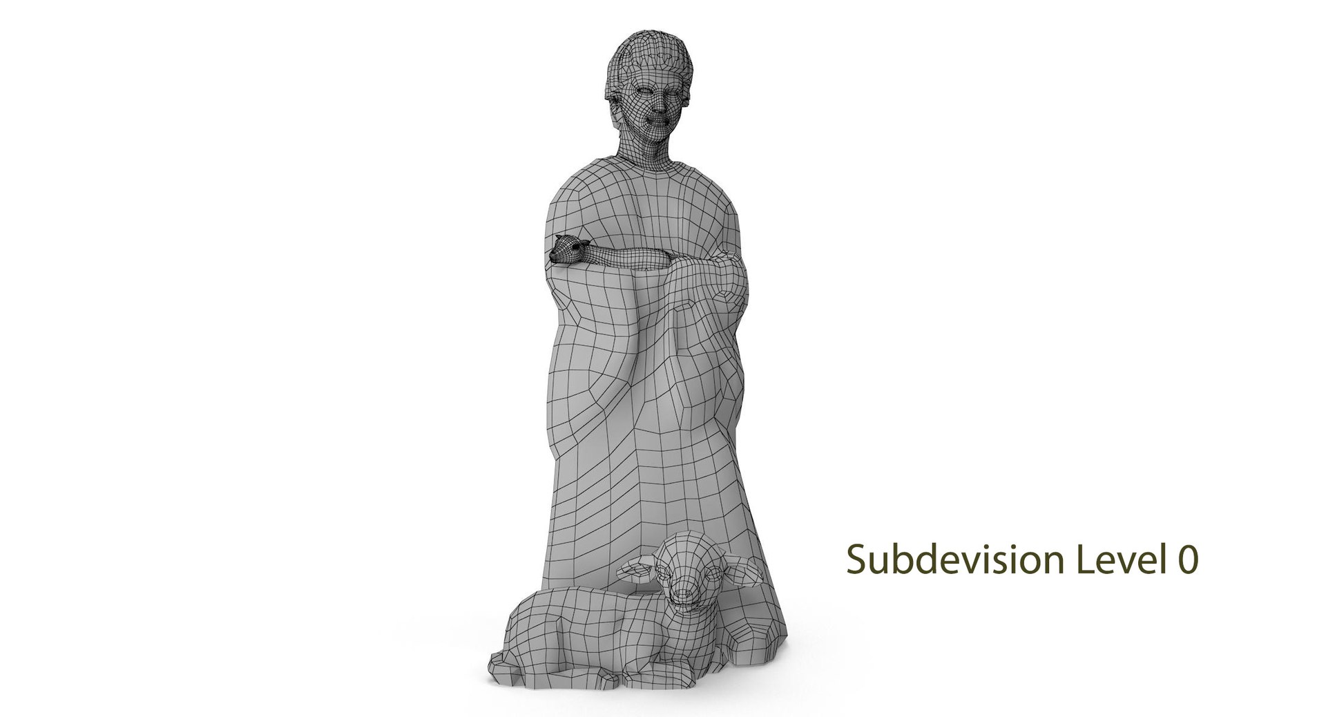 Shepherd Figurine Model - TurboSquid 1160579