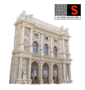 3d building facade