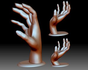 Hand Stand Jewelry Storage 3D printable model