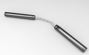 nunchaku 3d obj
