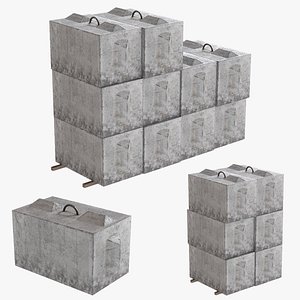 3D model Concrete Blocks
