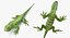 rigged lizards 2 3D model