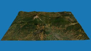 volcn fuego volcano 3D model