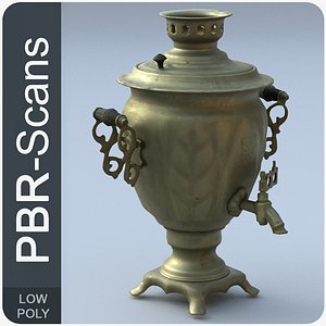 3D old tea-urn scans model