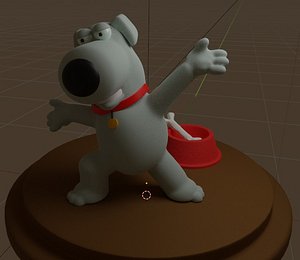 Brian Griffin Family Guy 3D model