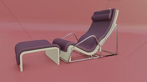 Curved modern chair5 model
