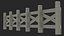 牧场围栏白色