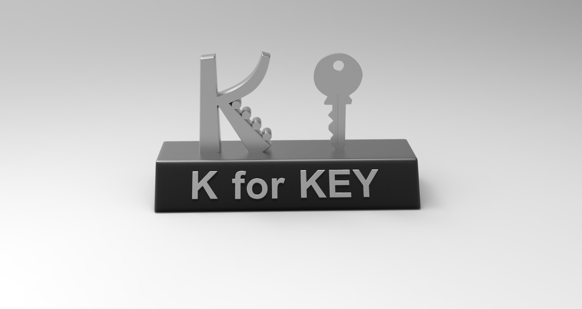 3D K Key Model - TurboSquid 1689776