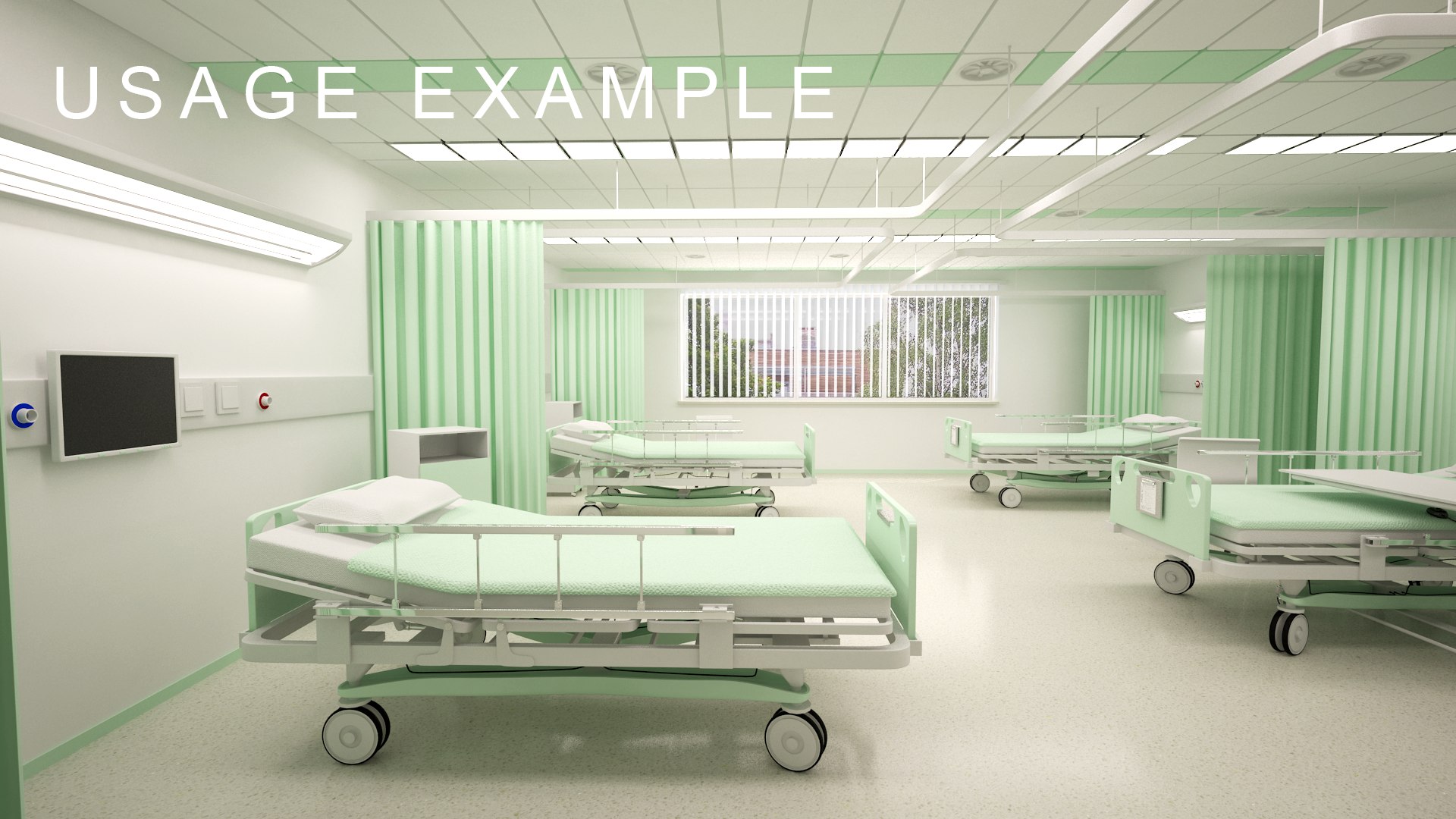 Hospital Ward Ut 3D Model - TurboSquid 1553426